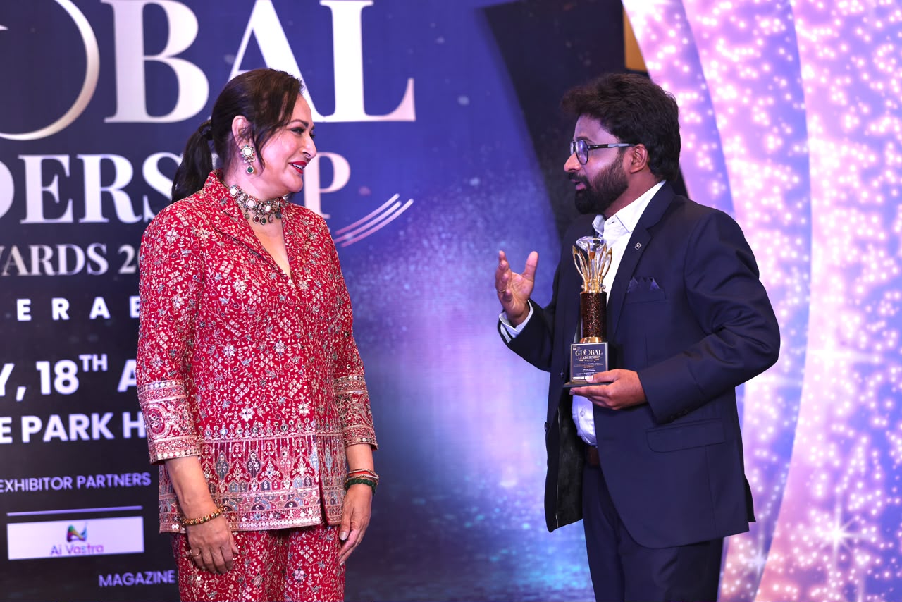 Prasanna Kumar Ballipagu at trusted real estate company award ceremony