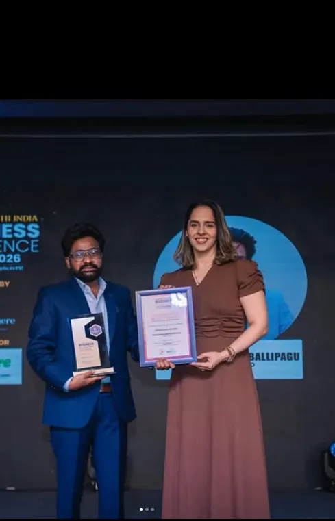 Business excellence award recognition ceremony